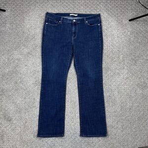 Levis Classic Bootcut Jeans Womens 18W Blue High Rise Stretch Denim Medium Wash